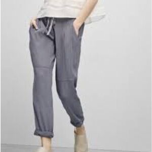 Aritzia Wilfred Slate Grey Marais Rolled Hem Jogger Trousers Sz XXS